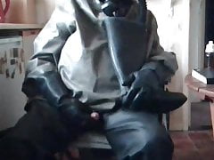 Rubber wanking.