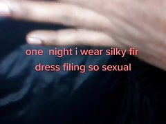 Me in silky dress
