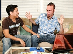 Vaguely straight guys Lex Sabre and Rex Roddick enjoy gay anal