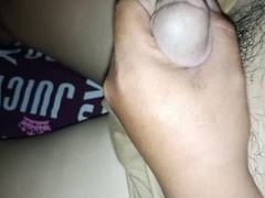 Filipino guy enjoys a big natural dick handjob session