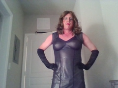 Crossdresser bdsm, big cock masturbate, skinny crossdresser