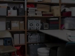 Handsome perp swallows and takes security guard BBC in ass