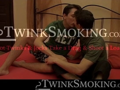 Swap smoking and doggiestyle ass fucking by horny gays James and Kyle Valasek