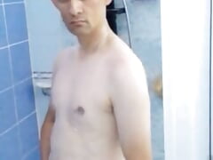 Slim Lover Taking a Shower