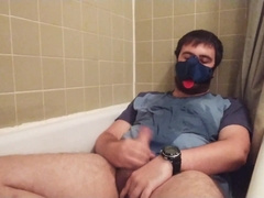 I pee myself like a puppy Enslaved and then I jism in my urinate