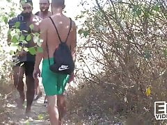 Teddy gets loaded in the dunes