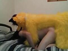 Skinny Twink Fucked By Mascot