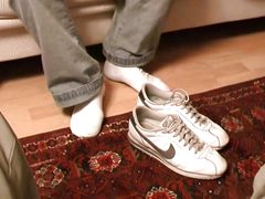 Crazy Trevor first fucks his rubber doll and then jerks his dirty horny cock until he cums