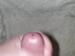 Chubby guy jerking and cumming