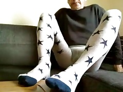 Wichsen in Strumpfhose