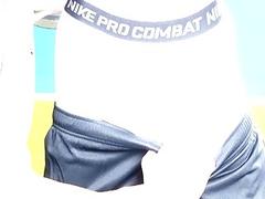 Working out their dicks at the gym