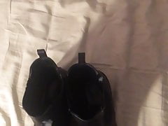 Cumming on GFs boots before night out