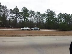 Highway public dickflash and cum