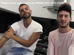 AmateursDoIt - Monster cock stud fucks hairy jock in kitchen before cumshot