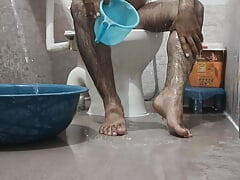 Bathing naked gives me a lot of pleasure, I wish I have been walking naked everywhere like this, naked