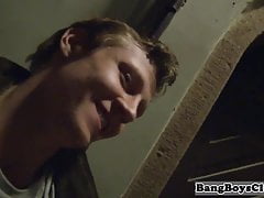 Euro hunk buttfucking jock in bareback duo