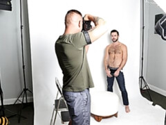 Photoshoot-themed anal with Jace Chambers and Mike De Marko