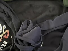 Cum on a new Tommy Hilfiger hoodie