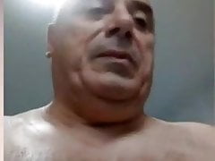 Daddy shows his hudge cock and nice ass