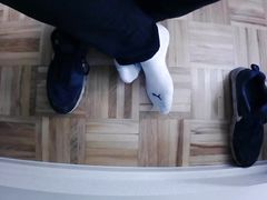 Filmed under the desk