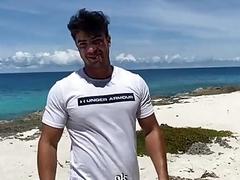 Daniel sucks off a stranger on the beach
