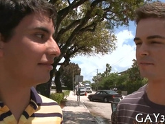 Two Homos Enjoy Each Other's company in a Wild Gay Fun Session