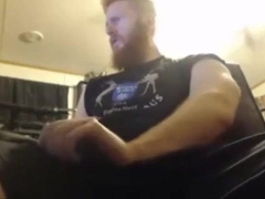Big Dick Ginger Shoots Out A Massive Load