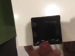 Cum in black cup