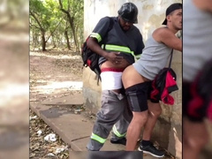 Employee porks boy in the park and then shoots a load in his facehole