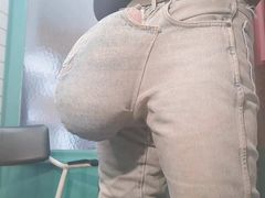 Obscene Bulging in Handmade Jeans