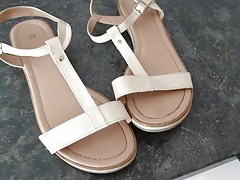 Cum on users wifes summer sandals