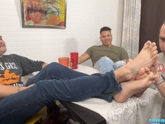 Matt offers foot play fun
