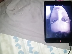 Cum on Julie reachers face