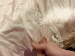 Making this lovely slip messy
