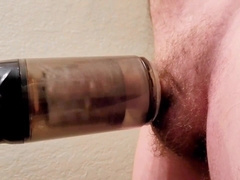 Ginormous Yam-sized Fuckpole Pops Firm Two times From Automatic Masculine Masturbator