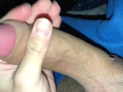 Masturbating Off My Fat Penis During The Night