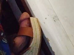 My huge veins cock fucking a sexy shoe. I wanted to cum so bad