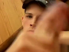 Piss fetish twink soaks his bed up before jerking off in it