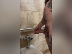 Jacking Off In Home Depot Bathroom: Stepdaddy Needed To Unload And Came All Over The Stall