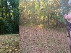 Gross crossdresser in faux huge bap figure suit behind the scenes photoshoot