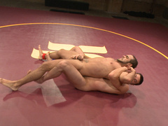 Abel Archer vs Brock Avery: muscular men fighting it out