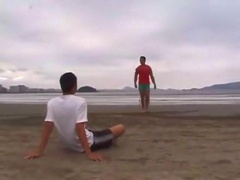 Hot lifeguard fucks a twink