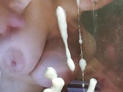 Cum Tribute on Video COV big tits porn star huge load