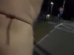 Naked walking on the road