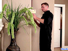 ripped jock plowed in his caboose on all fours