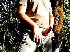 Playing in nature with my cock