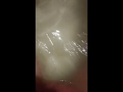 Washed the dick and at the same time jerked off