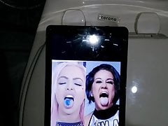 Liv Morgan and Bayley Cumshot Tribute WWE