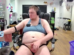 intense solo webcam session