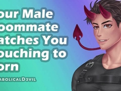 Your Masculine Roomie Catches You Seeing Pornography, You Both Jack Together -- Helluva D3vil
